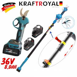 ΨΑΛΙΔΙ ΜΠΑΤΑΡΙΑΣ με τηλεσκοπική ράβδο 36V 8.0AH KRAFTROYAL 
