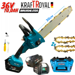 ΑΛΥΣΟΠΡΙΟΝΟ KRAFT ROYAL  30cm – 36V 10Ah ΑΥΤΟΜΑΤΗ ΛIΠΑΝΣΗ 