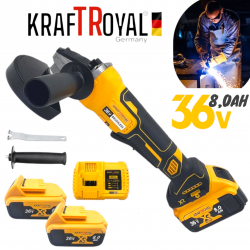 Γωνιακός Τροχός Μπαταρίας 125mm KraftRoyal 36V 