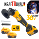 Γωνιακός Τροχός Μπαταρίας 125mm KraftRoyal 36V Γωνιακός Τροχός Μπαταρίας 125mm KraftRoyal 36V