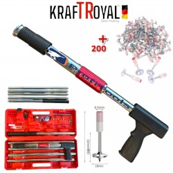 Επαγγελματικό πιστόλι για καρφια KRAFT ROYAL με 200 κομμάτια μεγάλα καρφιά