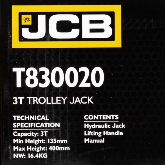 ΓΡΥΛΟΣ ΚΡΟΚΟΔΕΙΛΟΣ 3 ton JCB T830020 135 – 400mm ΓΡΥΛΟΣ ΚΡΟΚΟΔΕΙΛΟΣ 3 ton JCB T830020 135 – 400mm