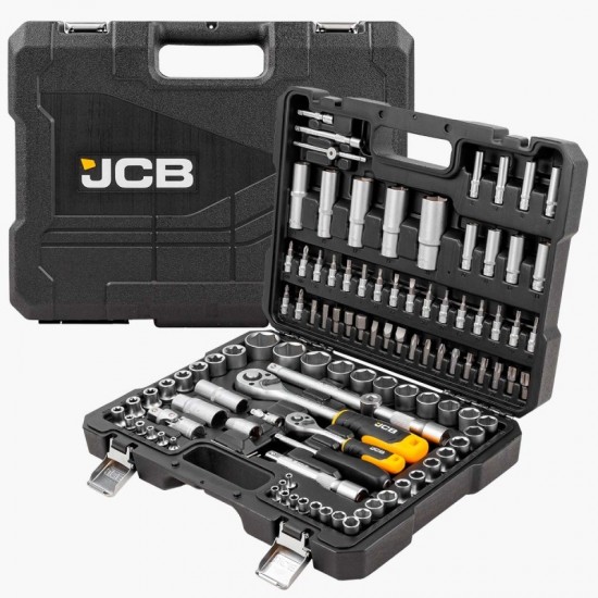 ΣΕΤ ΚΑΡΥΔΑΚΙΑ ΚΑΣΤΑΝΙΕΣ 108 μέρη JCB 1/2 και 1/4 J-41082-5 ΣΕΤ ΚΑΡΥΔΑΚΙΑ ΚΑΣΤΑΝΙΕΣ 108 μέρη JCB 1/2 και 1/4 J-41082-5