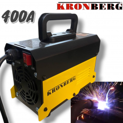 ΗΛΕΚΤΡΟΚΟΛΛΗΣΗ KRONBERG IGBN INVERTER 400A MMA με οθόνη και έως 5mm Ηλεκτρόδια + καλώδια