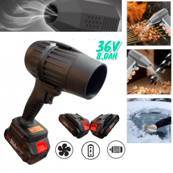 ΙΣΧΗΡΟ ΠΙΣΤΟΛΗ ΦΥΣΗΤΗΡΑΣ 36V 8.0AH ΓΙΑ ΦΥΛΛΑ, ΓΙΑ ΧΙΟΝΙ, ΓΙΑ ΠΛΥΝΤΗΡΙΑ ΑΥΤΟΚΙΝΗΤΟΥ ΚΑΙ ΜΠΑΡΜΠΕΚΙΟΥ. 2 ΜΠΑΤΑΡΙΕΣ