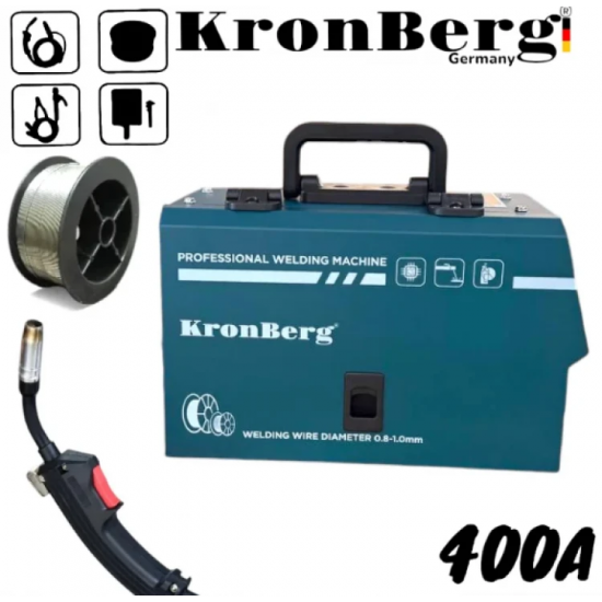 2 σε 1 KRONBERG  Μηχανή Συγκόλλησης 400Α με συρμα και ηλεκτροδιο