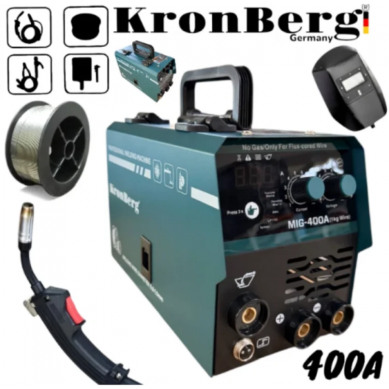 2 σε 1 KRONBERG  Μηχανή Συγκόλλησης 400Α με συρμα και ηλεκτροδιο
