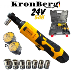 Καστάνια  χωρίς ψήκτρες 24V 5AH 90Nm KRONBERG 2 μπαταρίες και θήκη με σετ μυτών
