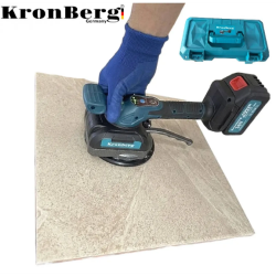 KRONBERG Βεντούζα-δονητής Πλακιδίων 36V 10AH 2 Μπαταρίες σε Βαλίτσα 150kg