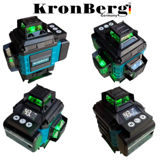 Αλφαδι Λέιζερ 4D 16 γραμμών με οθόνη KRONBERG 2 μπαταρίες και θήκη