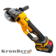 Επαγγελματικός Γωνιακός Τροχός KRONBERG 125mm 36V 10Ah 2 Μπαταρίες και Φορτιστής σε Θήκη