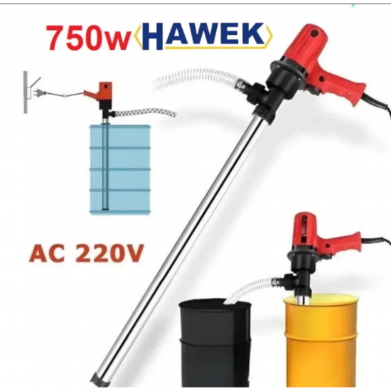 Ηλεκτρική αντλία καυσίμου για βαρέλι 220V / 750W – παροχή έως 100 l/min