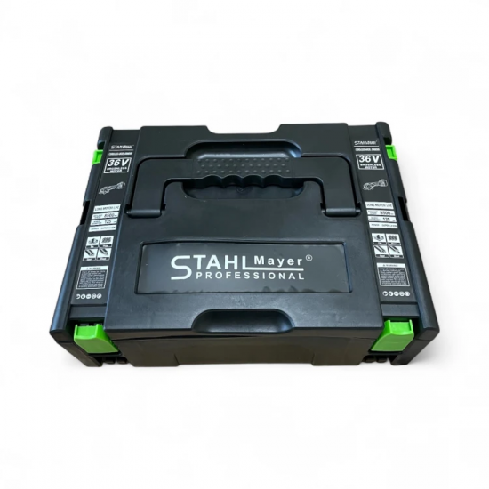 ΕΠΑΝΑΦΟΡΤΙΖΩΜΕΝΟΣ ΓΩΝΙΑΚΟΣ ΤΡΟΧΟΣ 36V 8.0AH STAHLMAYER-BLACK PRO