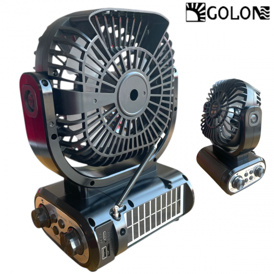 Ηλιακός ανεμιστήρας USB Ραδιόφωνο 2 σε 1 GOLON Ηλιακός ανεμιστήρας USB Ραδιόφωνο 2 σε 1 GOLON