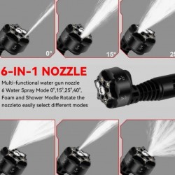 Ασύρματο πιεστικό νερού χωρίς ψήκτρες 6 σε 1 36V 8.0AH KRAFTROYAL  1500W με οθόνη ψεκαστήρα με 6 ακροφύσια 2 μπαταρίες