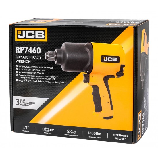 ΠΝΕΥΜΑΤΙΚΟ ΜΠΟΥΛΟΝΟΚΛΕΙΔΟ JCB 3/4“ 1800Nm RP7460 ΠΝΕΥΜΑΤΙΚΟ ΜΠΟΥΛΟΝΟΚΛΕΙΔΟ JCB 3/4“ 1800Nm RP7460