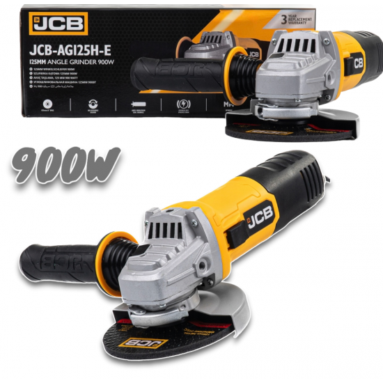 Ηλεκτρικός γωνιακός τροχός JCB AG125H-E 900W 125mm Ηλεκτρικός γωνιακός τροχός JCB AG125H-E 900W 125mm