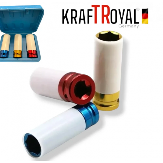 Επαναφορτιζομενο μπουλονοκλειοδο Kraft 36V 10Ah 850 N/m + 3 τεμάχια καρυδάκια κρούσης.