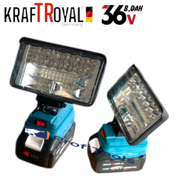 ΛΑΜΠΑ , ΓΩΝΙΑΚΟΣ, ΜΠΟΥΛΟΝΟΚΛΕΙΔΟ, ΚΡΟΥΣΤΙΚΟ ΣΚΑΠΤΙΚΟ ΚΑΙ ΚΡΟΥΣΤΙΚΟ ΚΑΤΣΑΒΙΔΙ  36V 8.0AH KRAFTROYAL 5ΣΕ1 σετ με 3 μπαταρίες