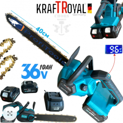 ΑΛΥΣΟΠΡΙΟΝΟ ΜΠΑΤΑΡΙΑΣ KraftRoyal 36V 10Ah ΜΕ 2 μπαταρίες 