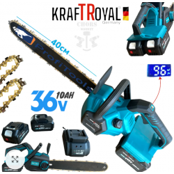 ΑΛΥΣΟΠΡΙΟΝΟ ΜΠΑΤΑΡΙΑΣ KraftRoyal 36V 10Ah ΜΕ 2 μπαταρίες 