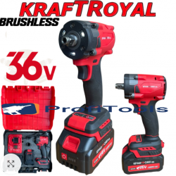 Μπουλονοκλειδο κρουστικό Kraft 36V 8Ah 850 N/m + ένθετο κρουστικού