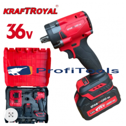 Μπουλονοκλειδο κρουστικό Kraft 36V 8Ah 850 N/m + ένθετο κρουστικού