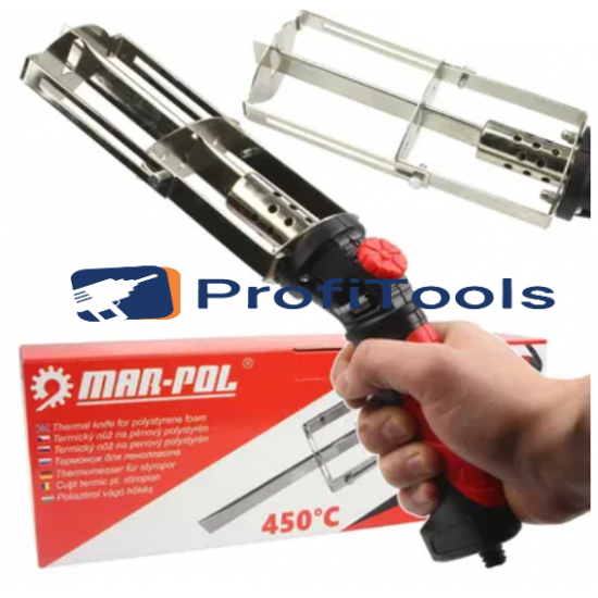 Θερμικό μαχαίρι για φελιζόλ Xps Eps κοπής 130W-230V Mar-Pol Θερμικό μαχαίρι για φελιζόλ Xps Eps κοπής 130W-230V Mar-Pol
