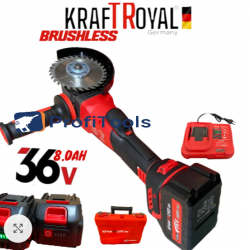 Γωνιακός τροχός μπαταρίας 36V 8Ah 125 mm KraftRoyal Red Mx Fuel