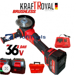 Γωνιακός τροχός μπαταρίας 36V 8Ah 125 mm KraftRoyal Red Mx Fuel