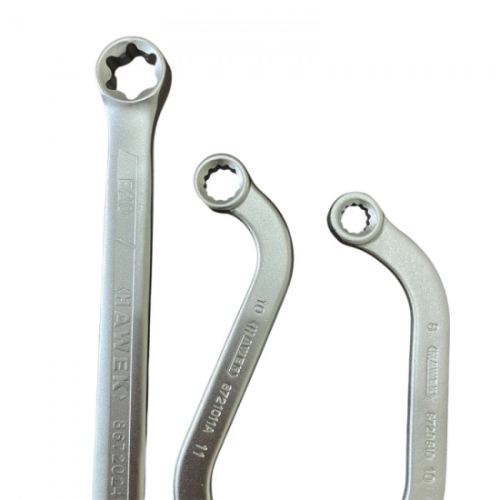 Σετ ειδικών κλειδιών σε σχήμα S, σε σχήμα C, E-Torx, 14 τεμάχια HAWEK, HW-2054