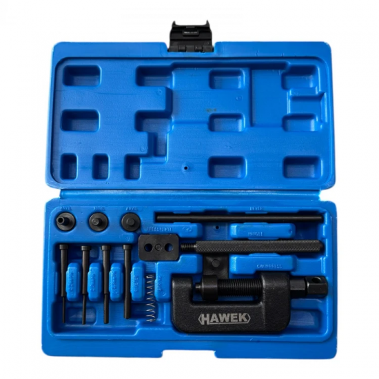 Επαγγελματικό κιτ ξεμπέρδεματος και πριτσινώματος αλυσίδας HAWEK, HW-1103
