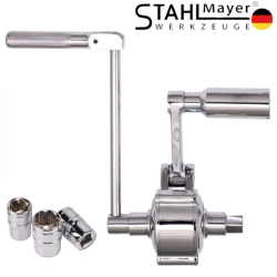 Μηχανικό κλειδί με γρανάζια 1/2" -17,19,21mm