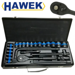 ΣΕΤ ΚΑΡΥΔΑΚΙΑ ΚΡΟΥΣΗΣ 24 ΤΕΜΑΧΙΑ 1/2 ΕΩΣ 24 MM HAWEK