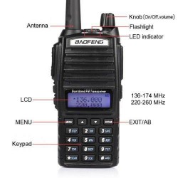 Aσύρματος Dual Band Πομποδέκτης VHF/UHF – BAOFENG UV-82