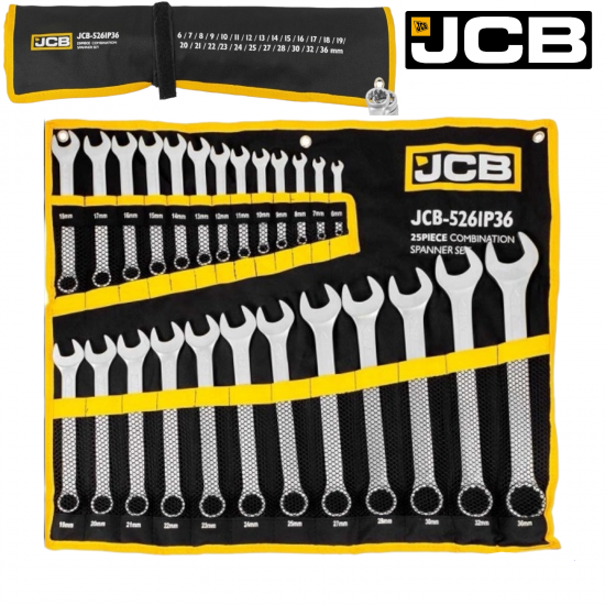 Σετ κλειδια Γερμανοπολυγωνα JCB 25 τεμαχια 6-36mm 5261P Σετ κλειδια Γερμανοπολυγωνα JCB 25 τεμαχια 6-36mm 5261P