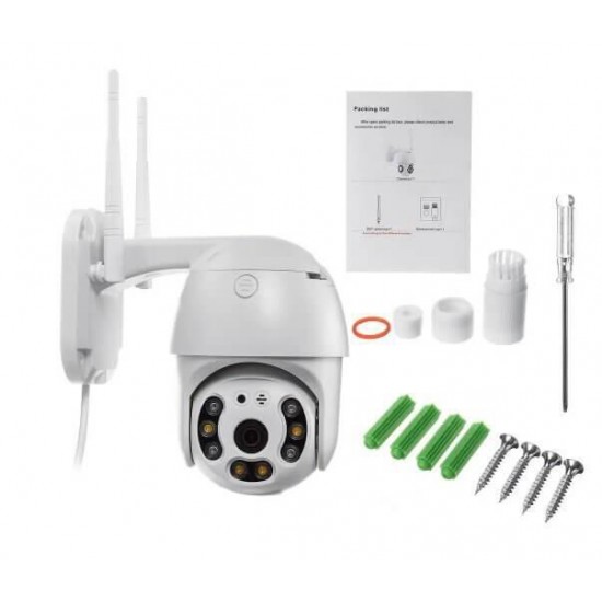 WiFi IP κάμερα HD 1920x1080 για εξωτερική εγκατάσταση αδιάβροχη ICSEE 5mp. WiFi IP κάμερα HD 1920x1080 για εξωτερική εγκατάσταση αδιάβροχη ICSEE 5mp.
