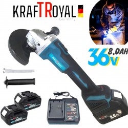 Γωνιακός Τροχός Μπαταρίας 125mm KraftRoyal 36V 