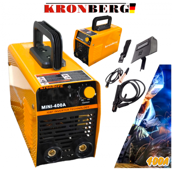 Μηχανή συγκόλλησης KRONBERG με ηλεκτρόδιο 400A με οθόνη Μηχανή συγκόλλησης KRONBERG με ηλεκτρόδιο 400A με οθόνη
