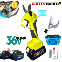 Ψαλίδι Κλαδέματος 36V 10AH KRONBERG με ένδειξη μπαταρίας