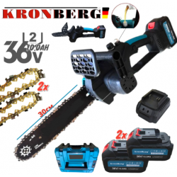ΑΛΥΣΟΠΡΙΟΝΟ ΜΠΑΤΑΡΙΑΣ 36V 10.0AH KRONBERG Αυτόματη Λίπανση Αλυσίδας 30cm  ΑΛΥΣΟΠΡΙΟΝΟ ΜΠΑΤΑΡΙΑΣ 36V 10.0AH KRONBERG Αυτόματη Λίπανση Αλυσίδας 30cm