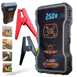 Εξωτερική Μπαταρία, τροφοδοτικό εκκίνησης μπαταρίας 12V, τροφοδοτικό εκκίνησης μπαταρίας 4 σε 1 με συμπιεστή και φακό