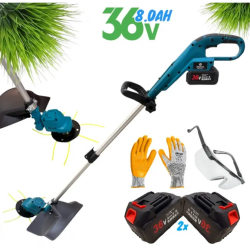 Επαναφορτιζομενο χλοοκοπτικό με μεσινεζα 36V 8.0AH με 2 μπαταρίες 26 cm Professional