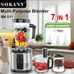 Πολυλειτουργικός επεξεργαστής τροφίμων 7 σε 1 SOKANY SK-111 – 1200W