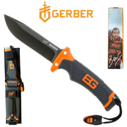 Μαχαίρι πολλαπλών χρήσεων Bear Grylls με λεπτές άκρες και σταθερή λεπίδα Survival Knife GERBER
