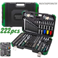 ΚΑΣΕΤΙΝΑ ΜΕ ΚΑΡΥΔΑΚΙΑ ΚΑΙ ΚΑΣΤΑΝΙΕΣ 222 ΤΕΜΑΧΙΑ 1/4″, 3/8″, 1/2″ ROCKFORCE