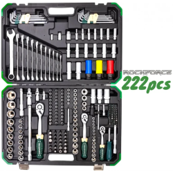 ΚΑΣΕΤΙΝΑ ΜΕ ΚΑΡΥΔΑΚΙΑ ΚΑΙ ΚΑΣΤΑΝΙΕΣ 222 ΤΕΜΑΧΙΑ 1/4″, 3/8″, 1/2″ ROCKFORCE