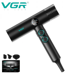 Επαγγελματικό πιστολάκι μαλλιών VGR V-401 με οθόνη LED Κόκκινο και μαύρο πιστολάκι μαλλιών