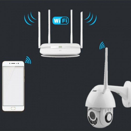 Wifi IP Smart κάμερα για εξωτερική χρήση Full Hd 1080p (περιστρεφόμενη) Wifi IP Smart κάμερα για εξωτερική χρήση Full Hd 1080p (περιστρεφόμενη)