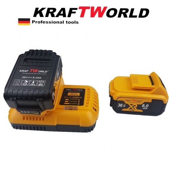 Γωνιακός Τροχός Μπαταρίας 125mm KraftRoyal 36V Γωνιακός Τροχός Μπαταρίας 125mm KraftRoyal 36V